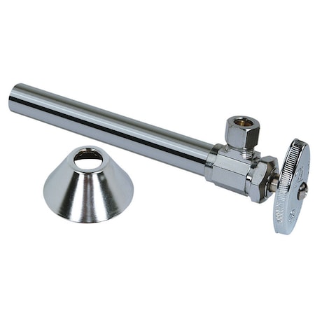 Brasscraft BrassCraft 1/2 in. FPT outlets X 3/8 in. MPT Brass Shut-Off Valve CS40BX C1